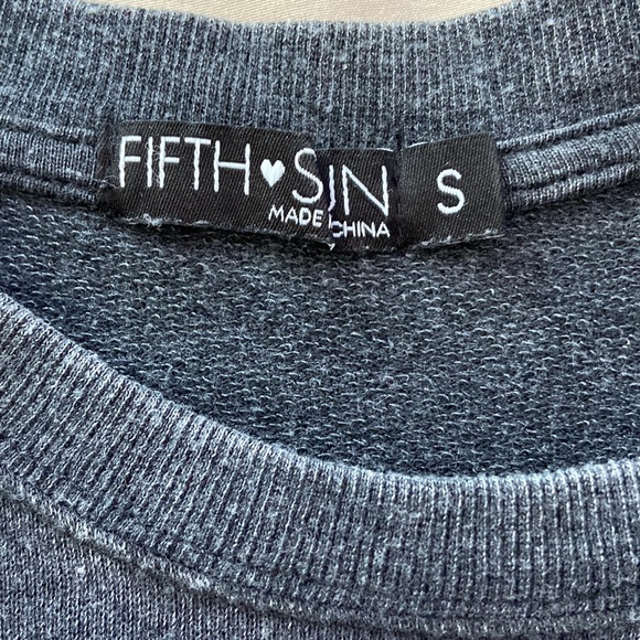 soft grey sweater. Size- S brand- fifth-Sun - Picture 2 of 3